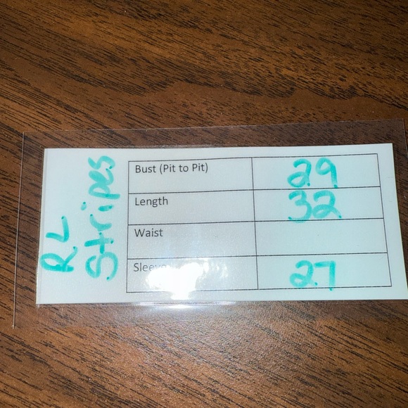 Ralph Lauren Classic Blue Stripe Button Down Long Sleeve Shirt. XXL. - Picture 8 of 8